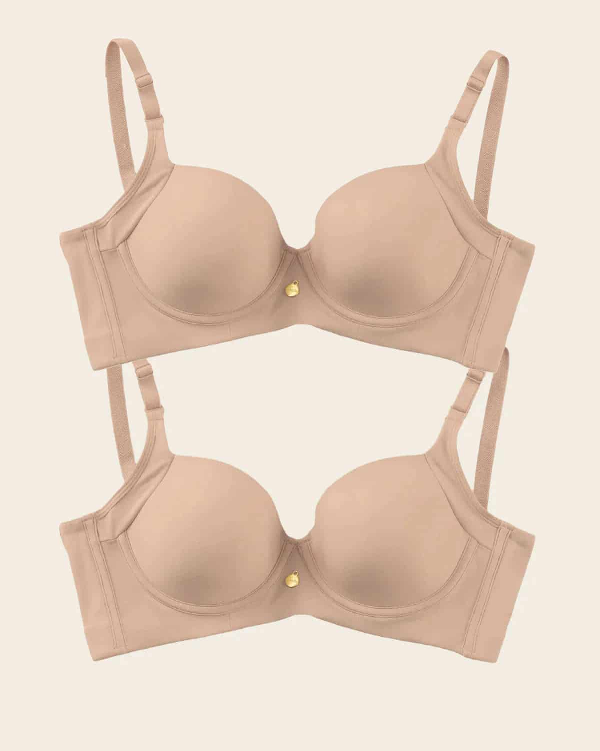 2-Pack High Profile Back Smoothing Bras with Soft Full Coverage Cups - miniatura 2