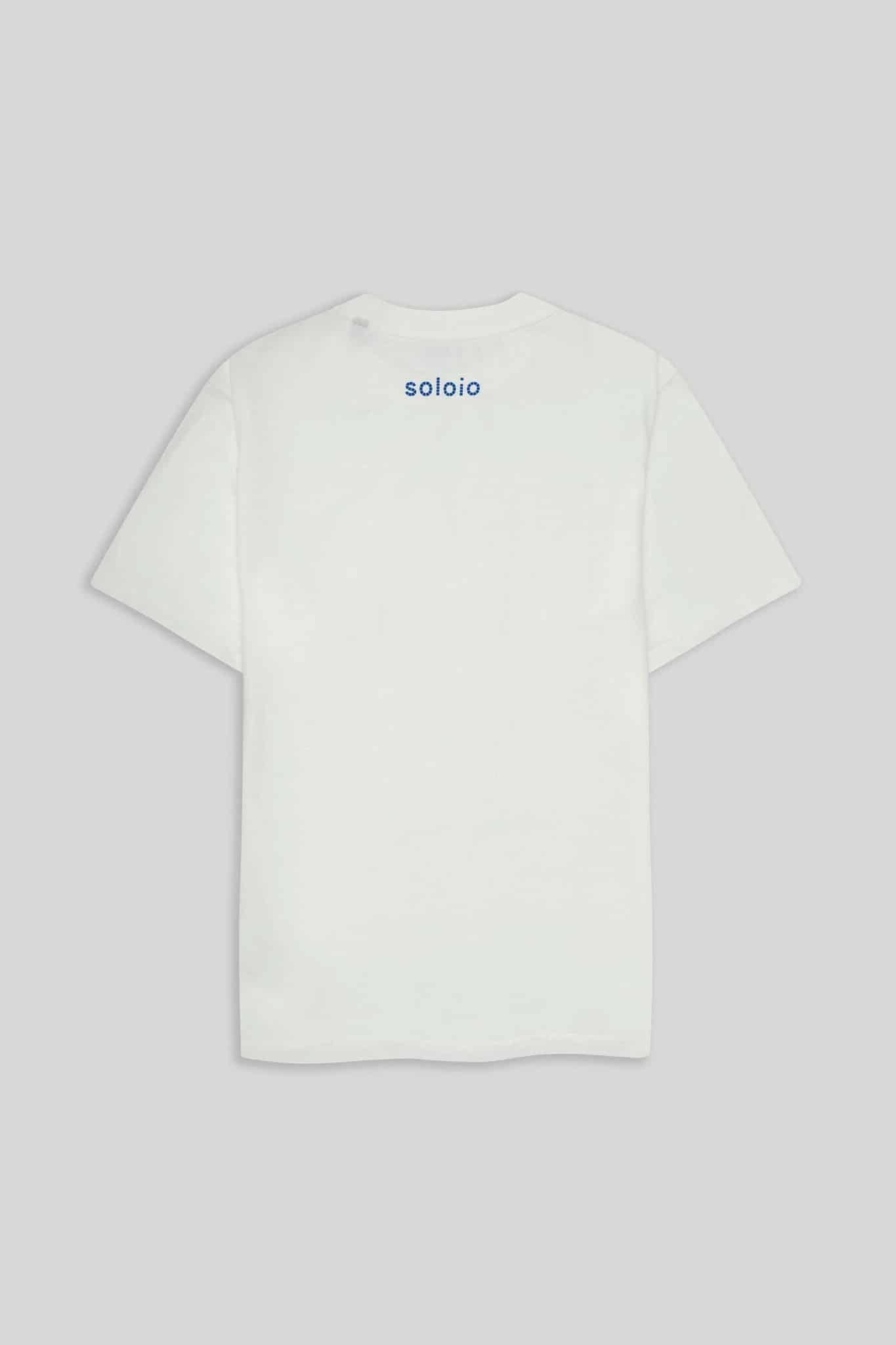 Men's cotton t-shirt white milenario - miniatura 2