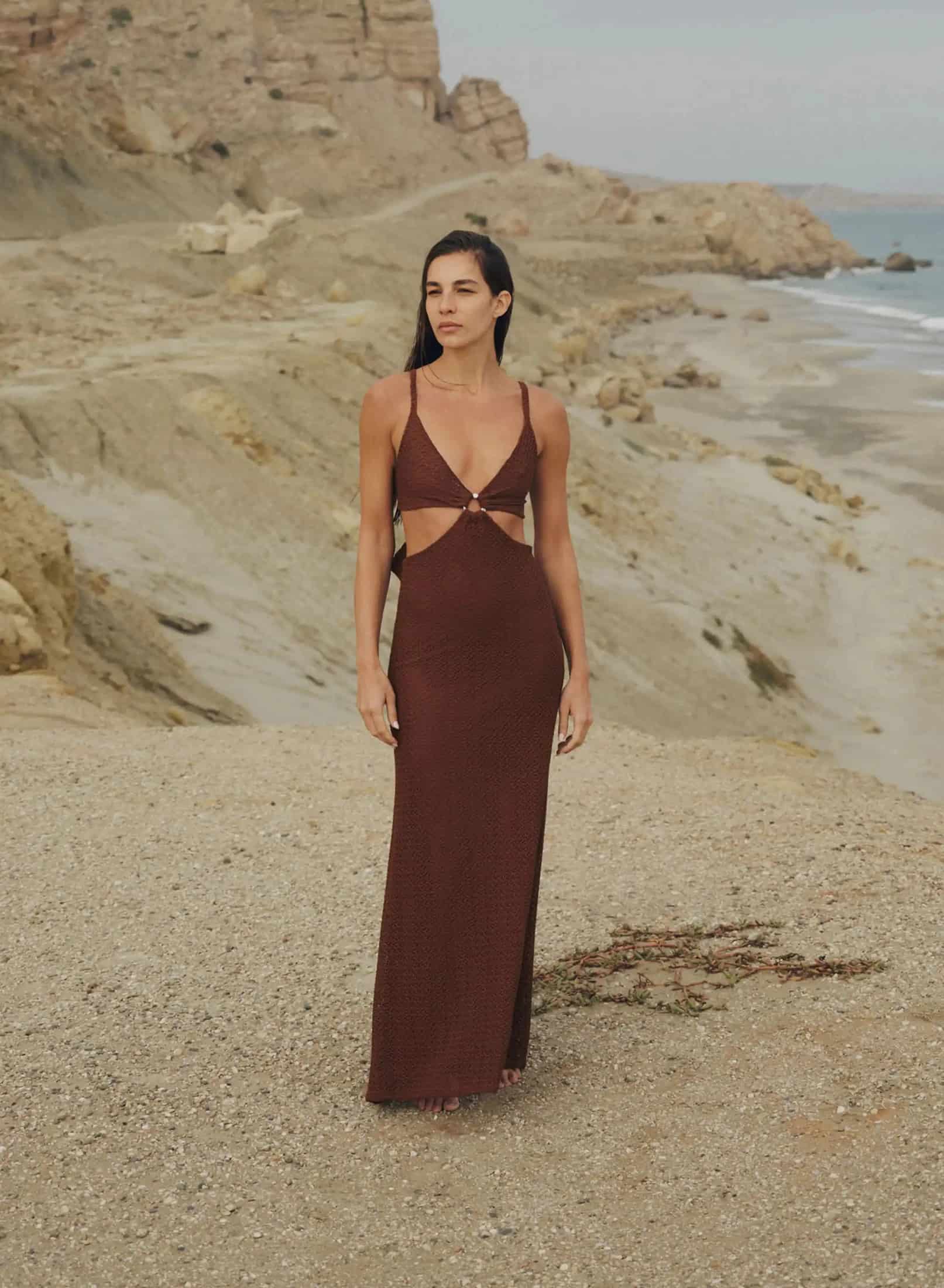 Vestido Opal Nilo Brown - miniatura 1