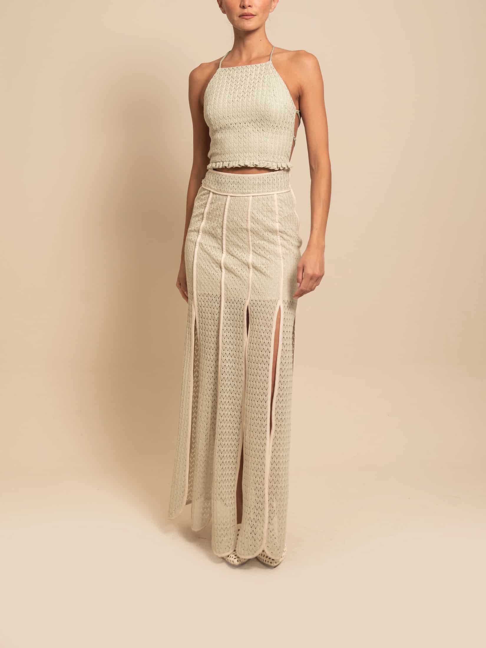 CETINA SKIRT SAGE GREEN - miniatura 1