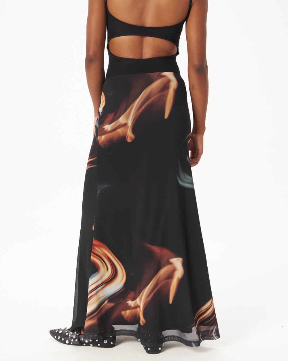 MESH MAXI SKIRT - miniatura 5