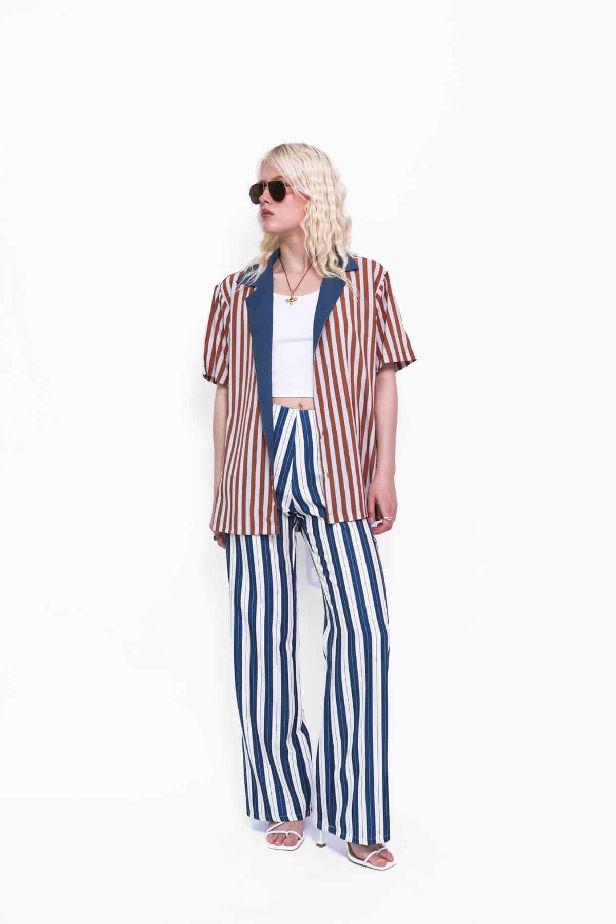 Camp Shirt in Rust Stripes - miniatura 2