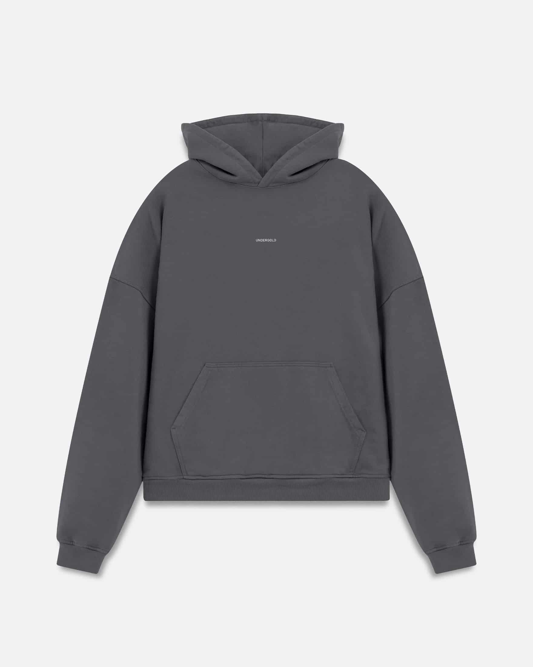 Line Basic Hoodie Dark Gray - miniatura 3