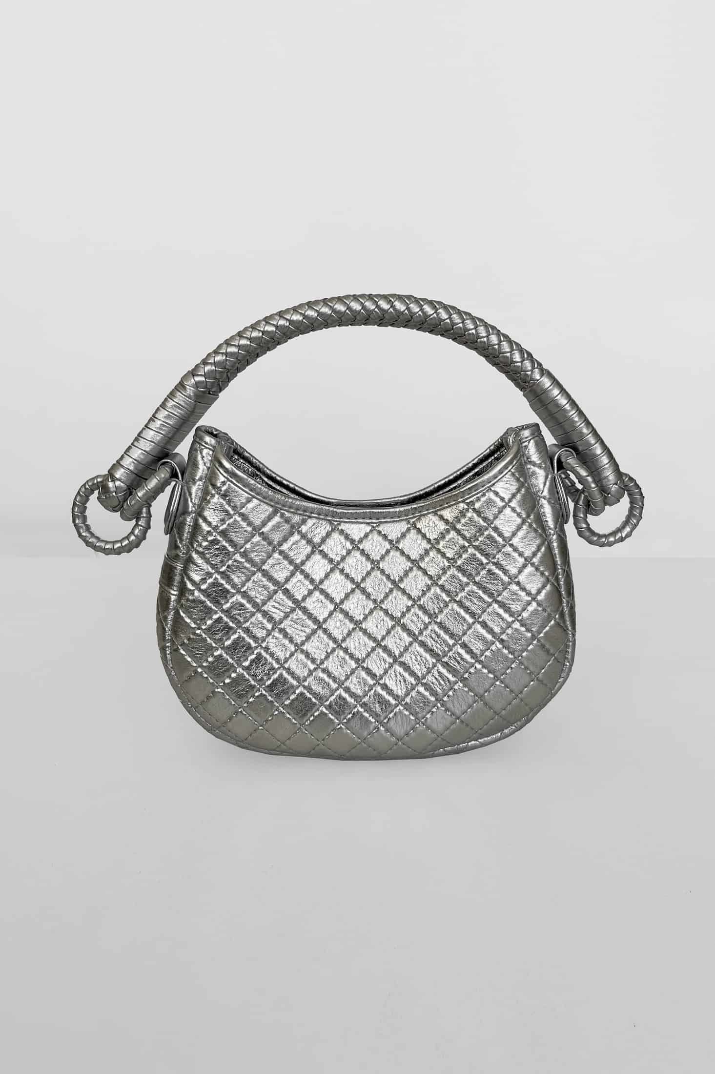 Saddle Mini, Shoulder Bag - Silver - miniatura 3