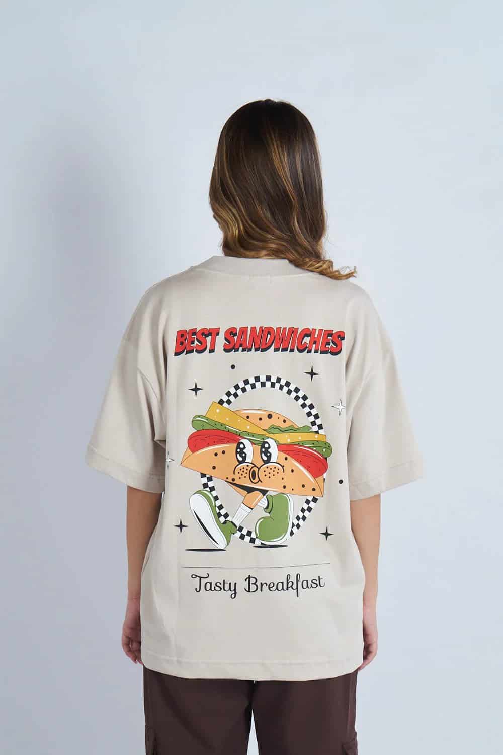 Camiseta oversize Best Sandwiches Marfil| DROP 03 | - miniatura 1