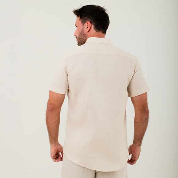 CAMISA MC 100% LINO HOMBRE - miniatura 7