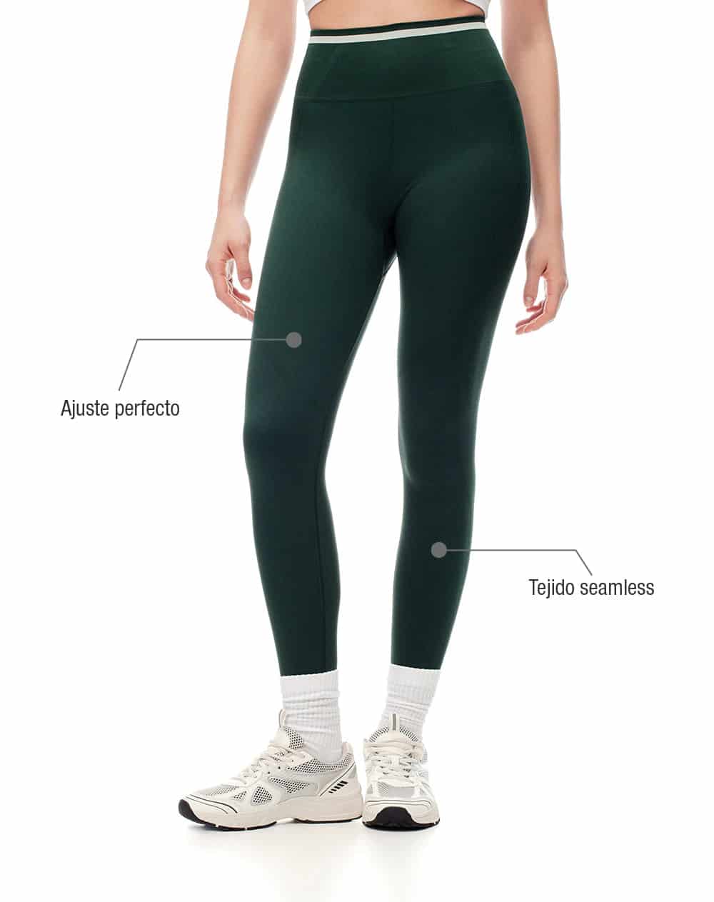 Top + legging deportivo verde mujer - miniatura 7