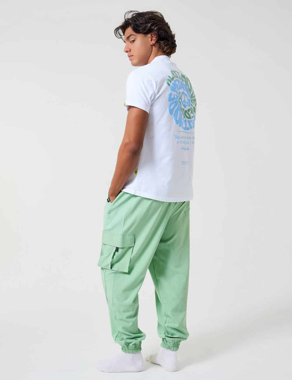 Pantalón Cargo Mycena verde menta Unisex - miniatura 2