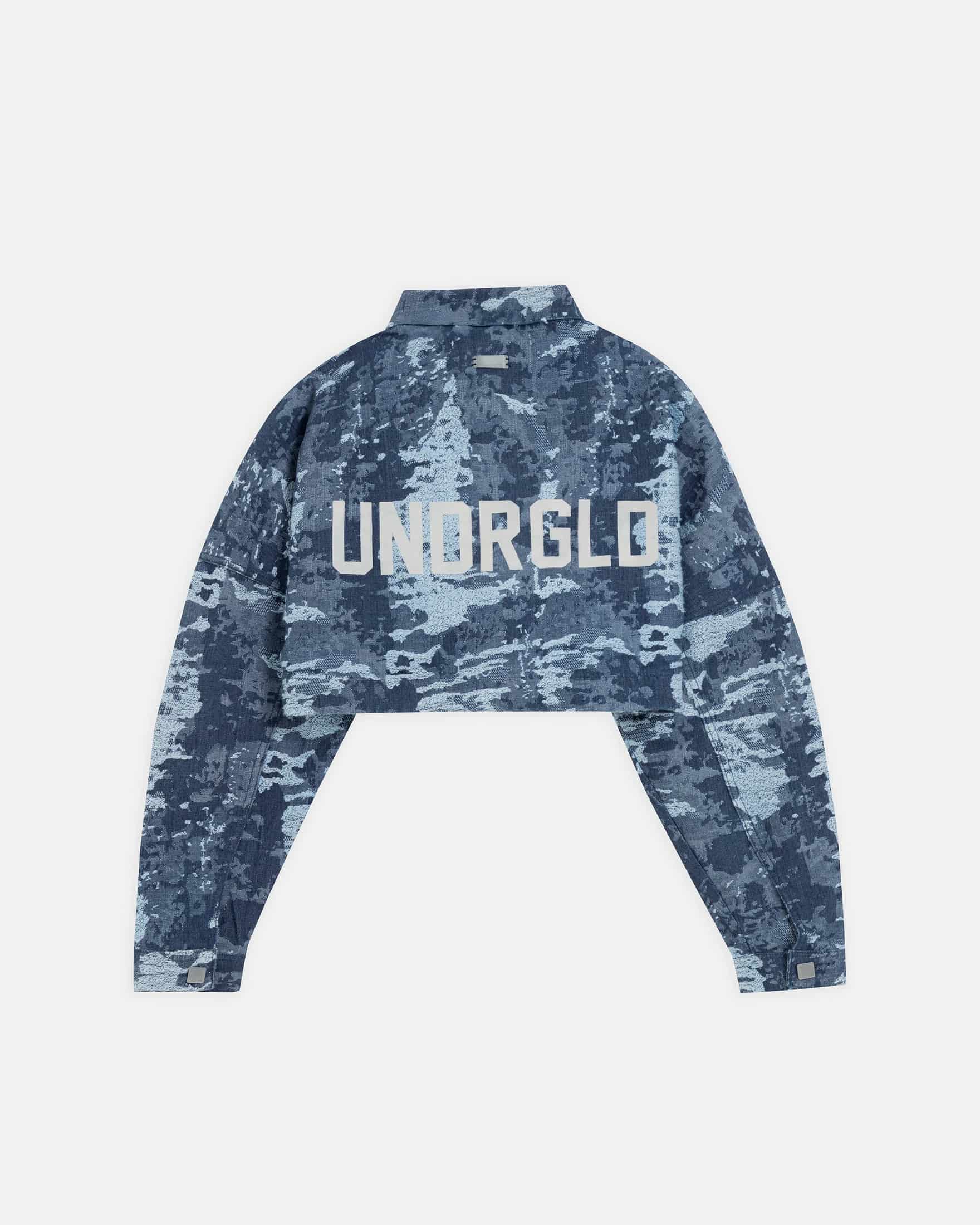 W Capsule UNDRGLD Jacquard Jacket Cammo Blue - miniatura 3