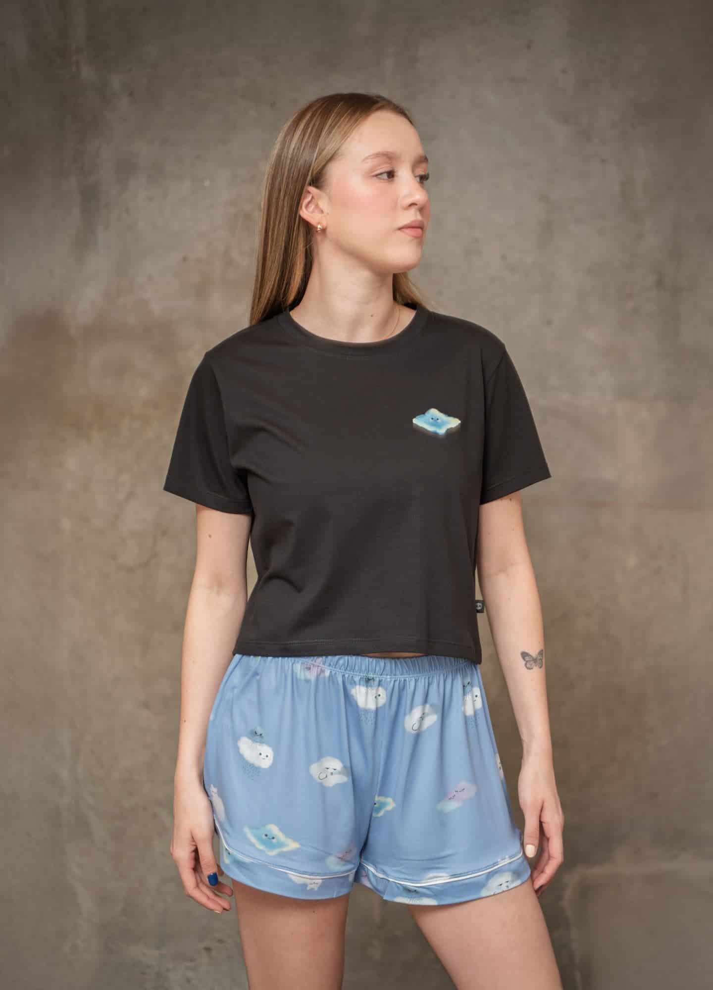 Conjunto Short Nubes - Azul Cielo - miniatura 2