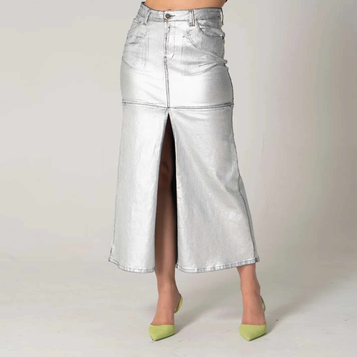 Falda Larga Denim Shn - miniatura 2
