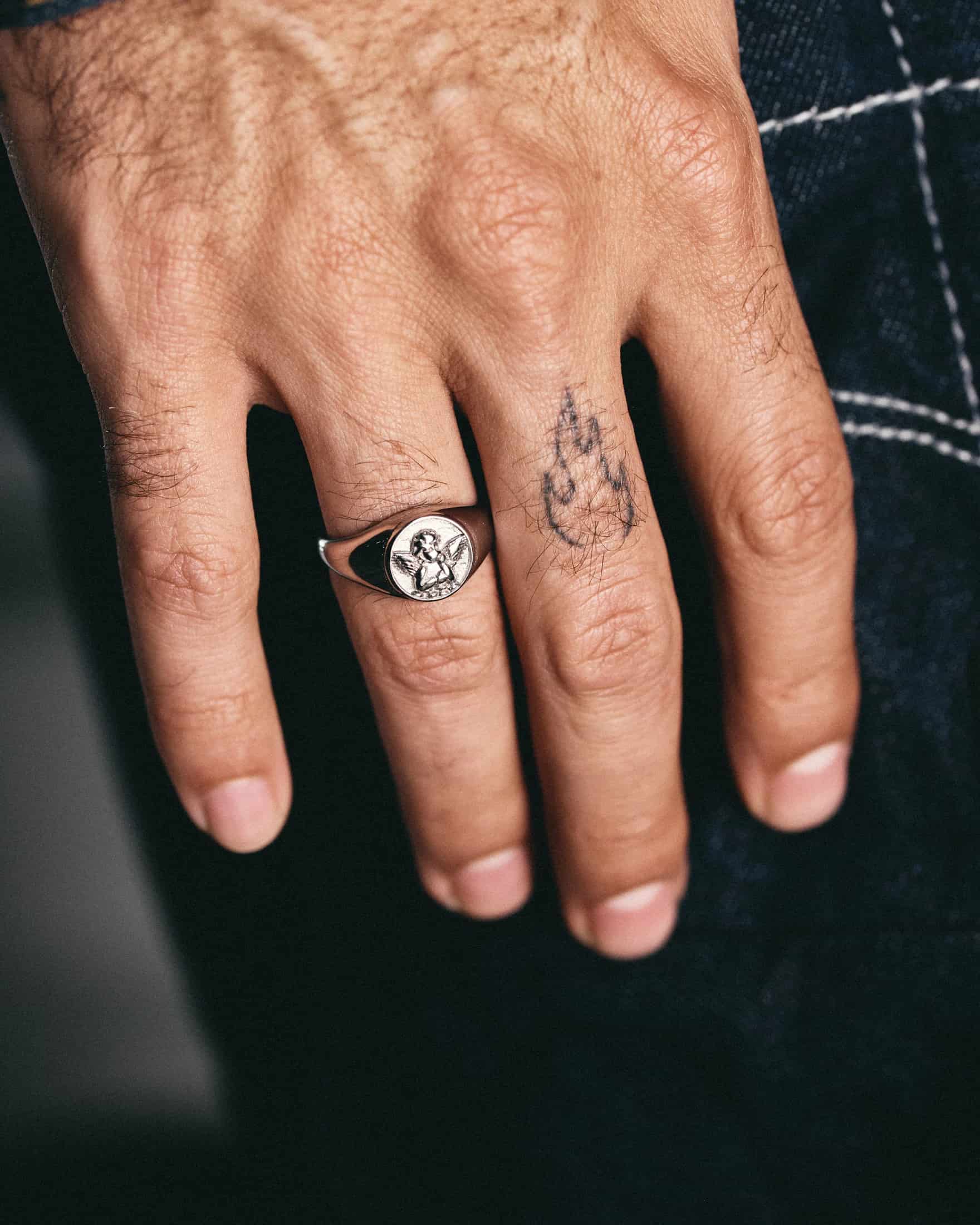 Anillo Ángel Plateado - miniatura 2