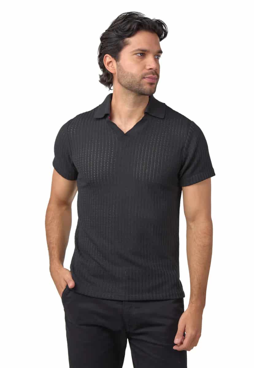 Polo tejida negra - miniatura 5