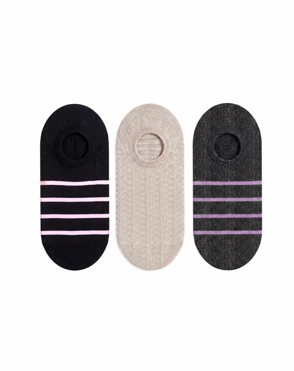 3 pares de medias baletas surtido mujer - miniatura 1