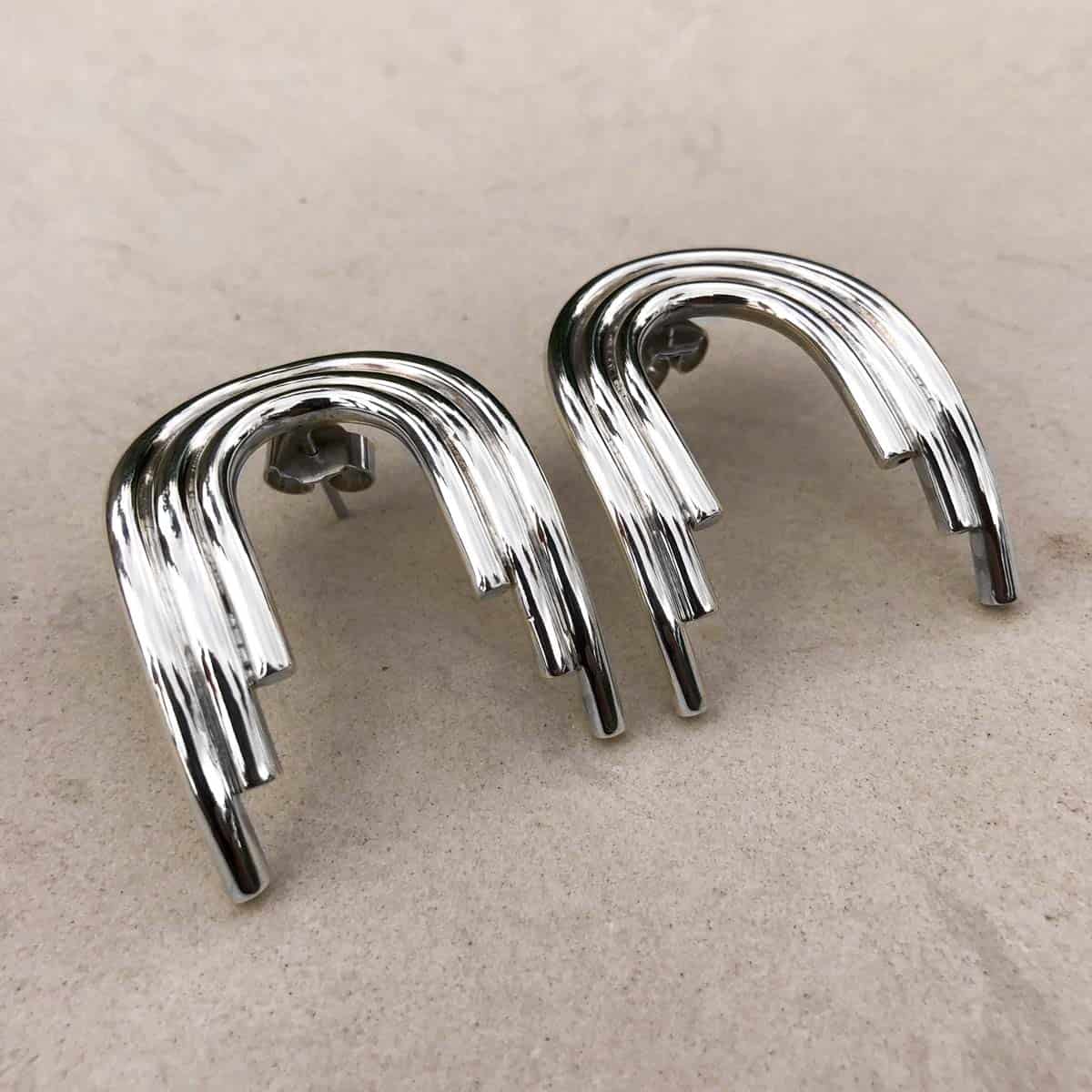 ARETES DECO GODDESS PLATA - miniatura 4