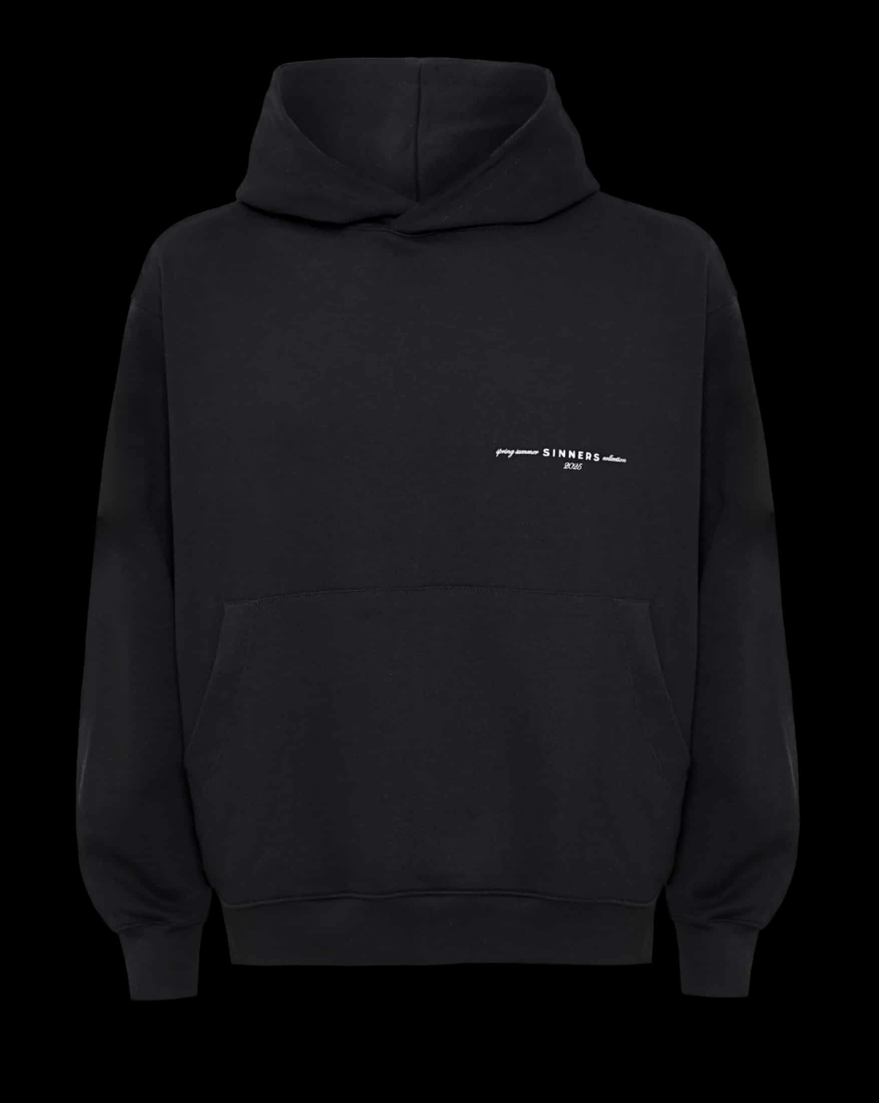 GARMENTS BLACK HOODIE - miniatura 1