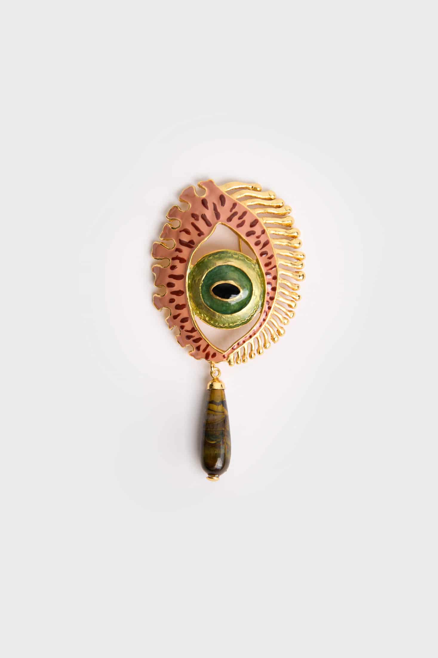 Prendedor Maxi Eye Terracota - miniatura 1