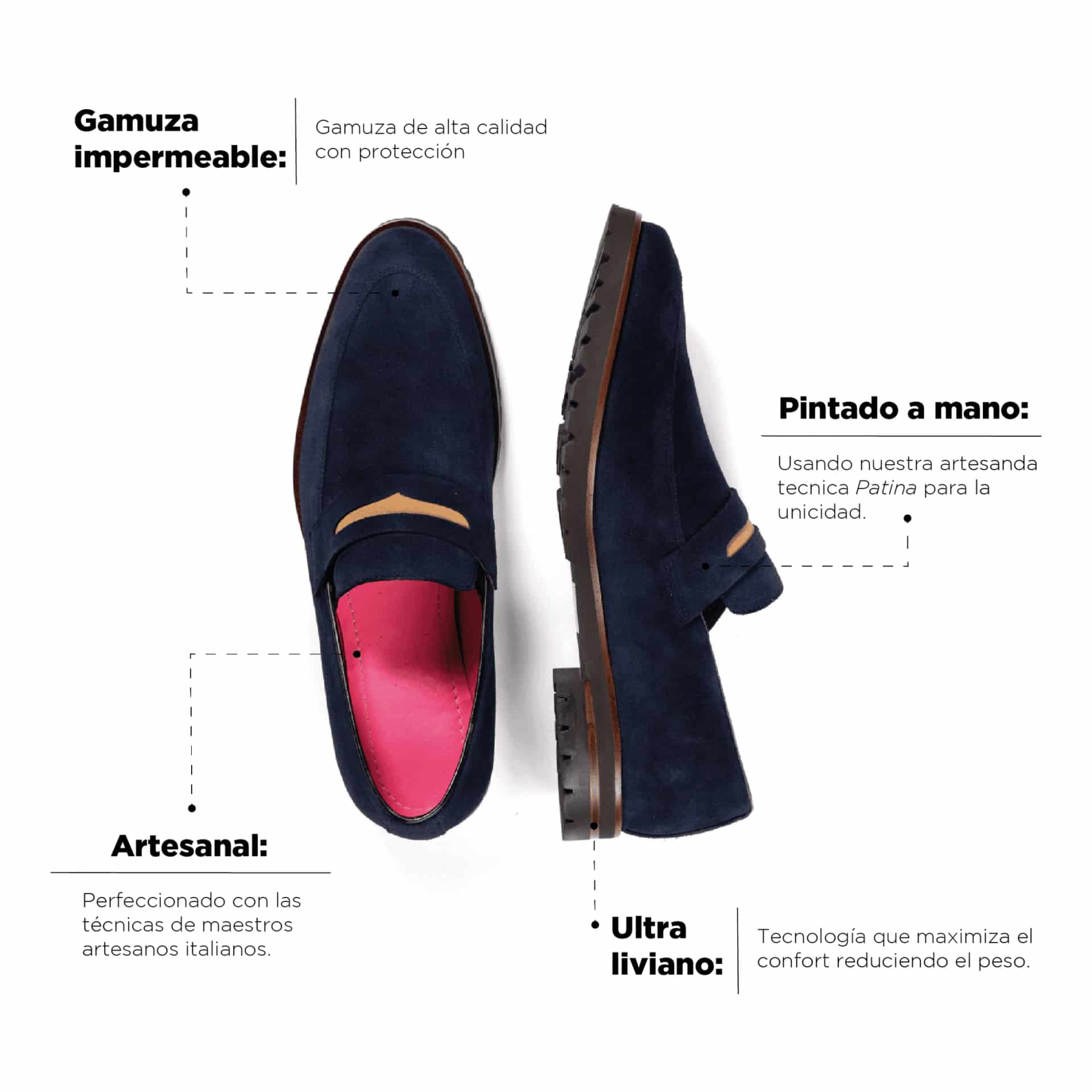 Mocasin Alessandro Gamuza Aster Sould - miniatura 3