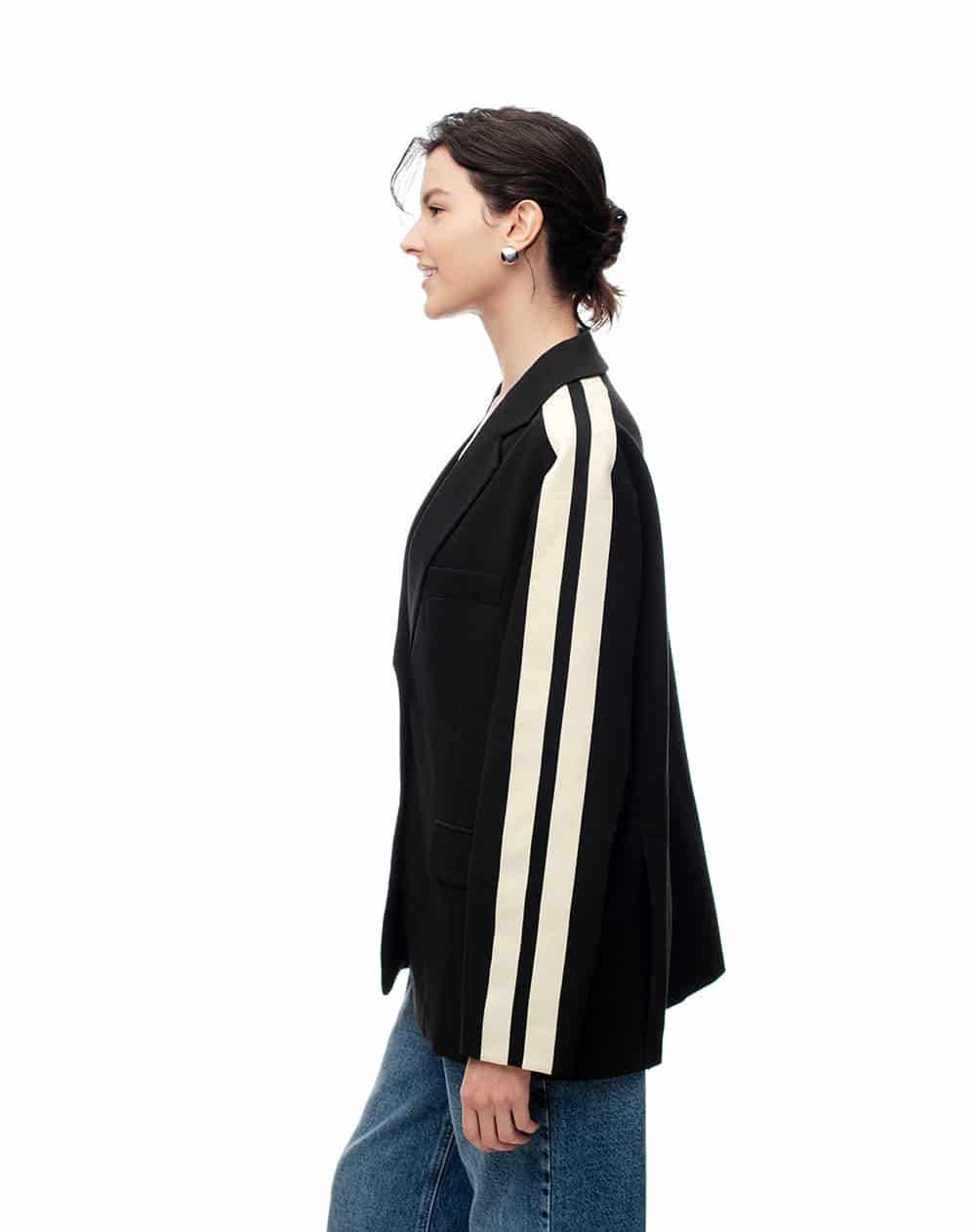 Blazer oversize negro mujer - miniatura 5