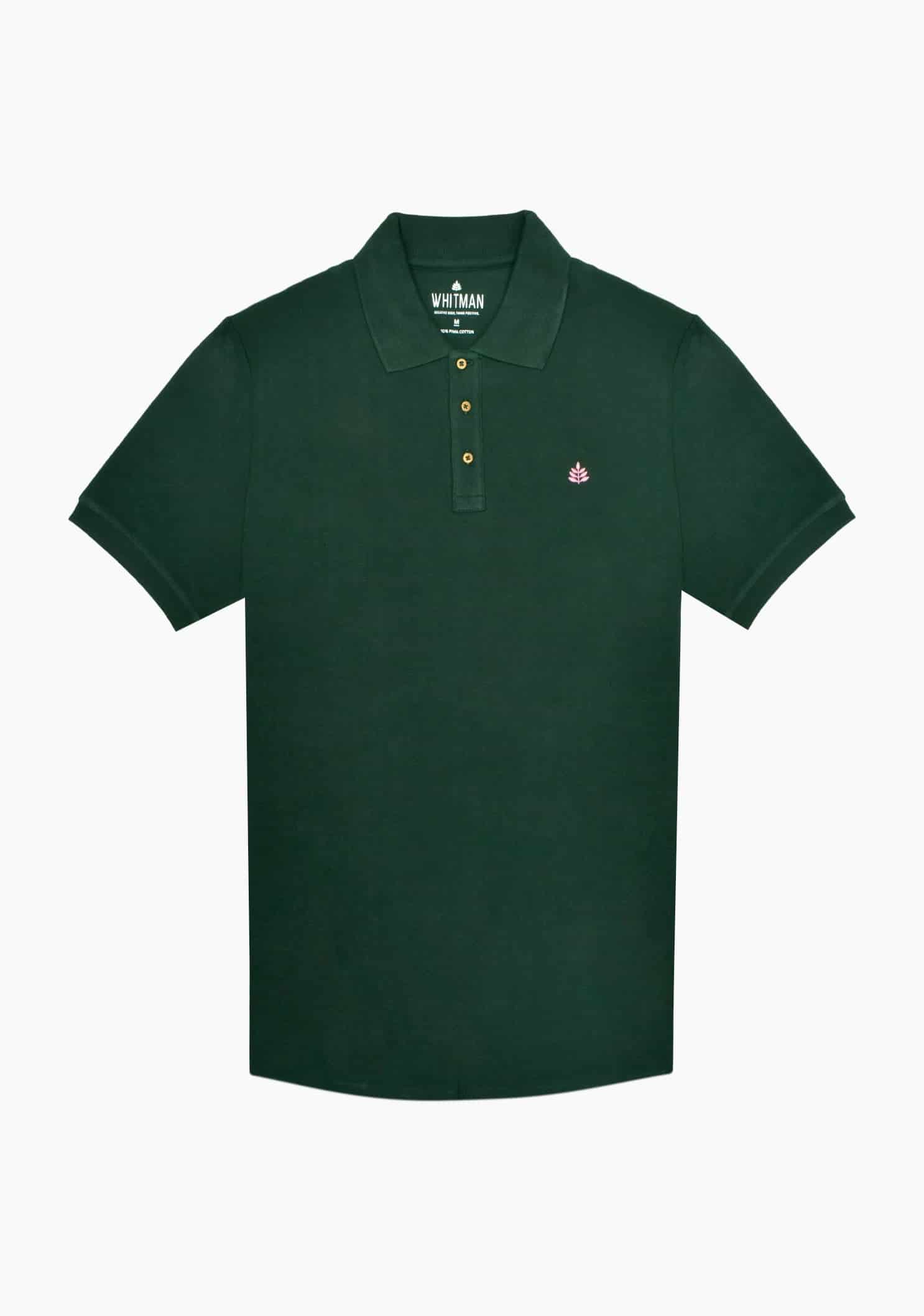 Camiseta Tipo Polo Verde Osc. L-Ros - miniatura 1