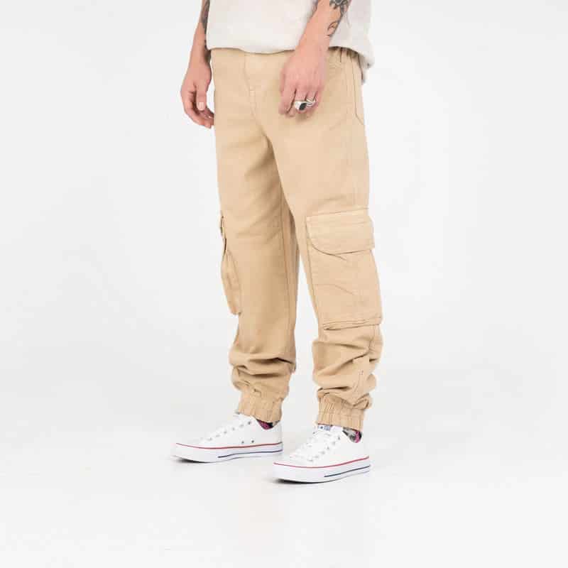 Jean Masculino Cargo H-167 Beige - miniatura 1