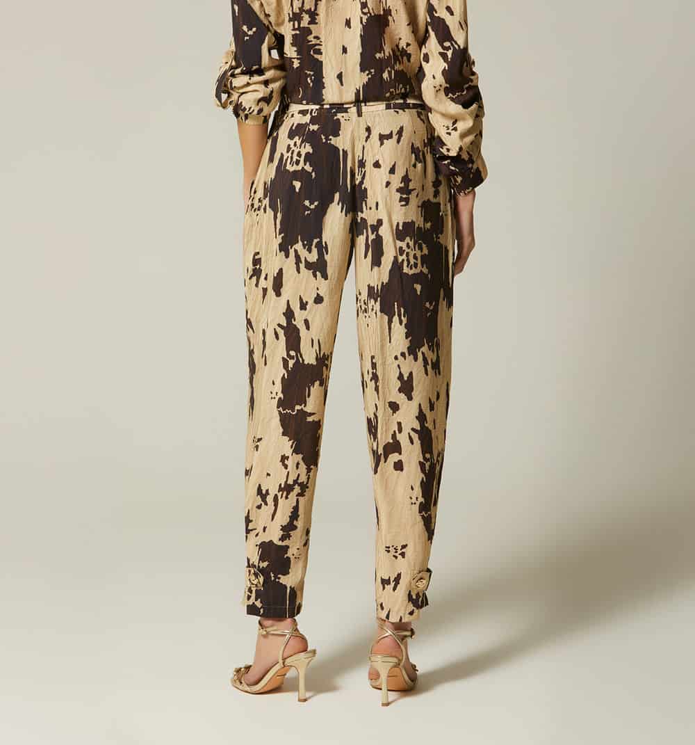 Pantalon tiro alto con cinturon - miniatura 4