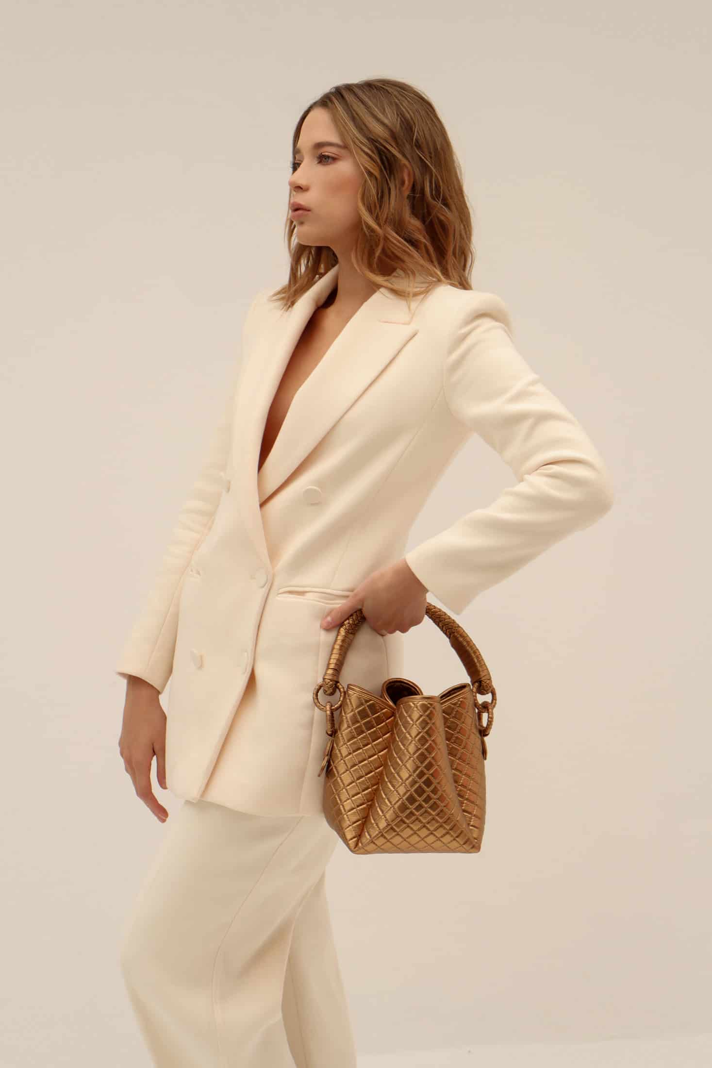 Tulip Bucket Bag, Gold. Limited Edition - miniatura 2
