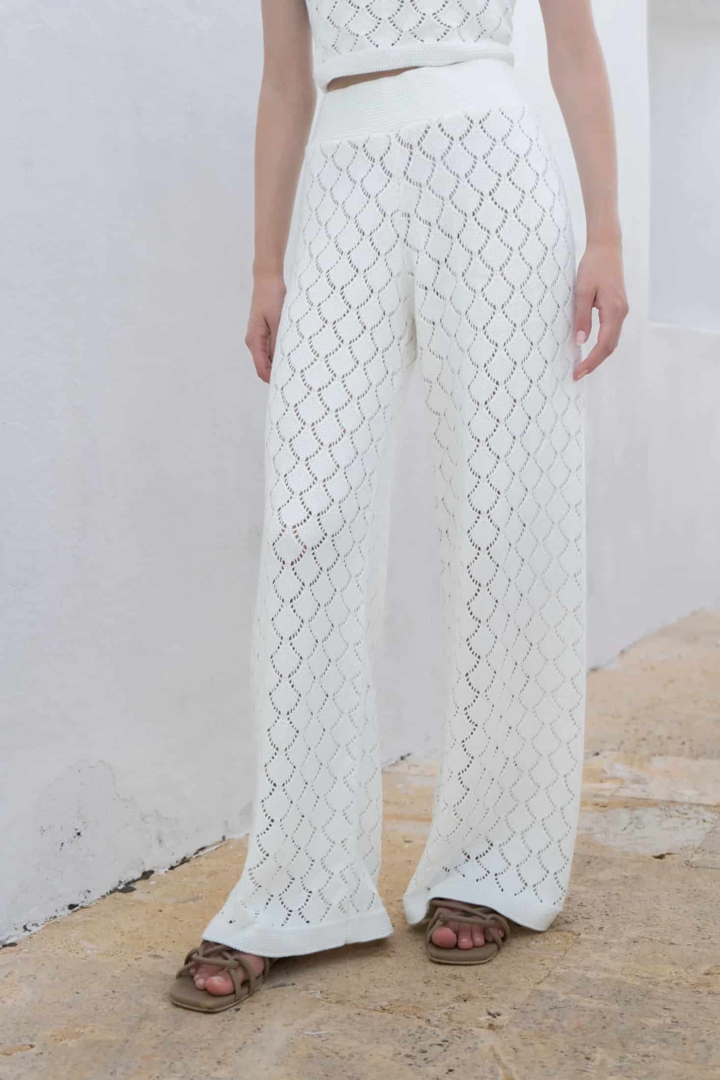 Pantalón Summer Set Blanco Mujer - miniatura 5