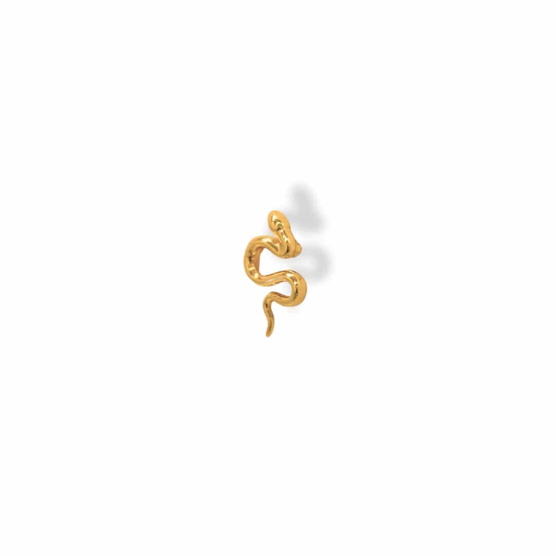 Arete con mini serpiente - miniatura 1