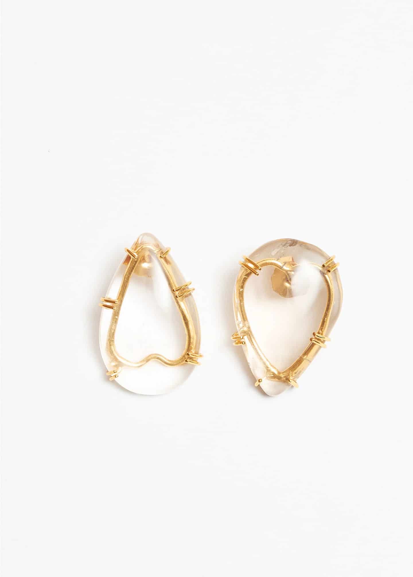 Aretes Cuarzo Pétalo - miniatura 3