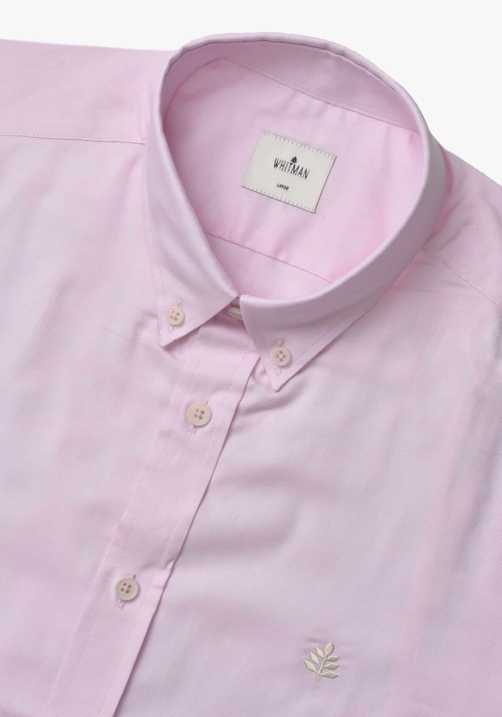 Camisa Whitman Rosada Cuello Button Down - miniatura 4