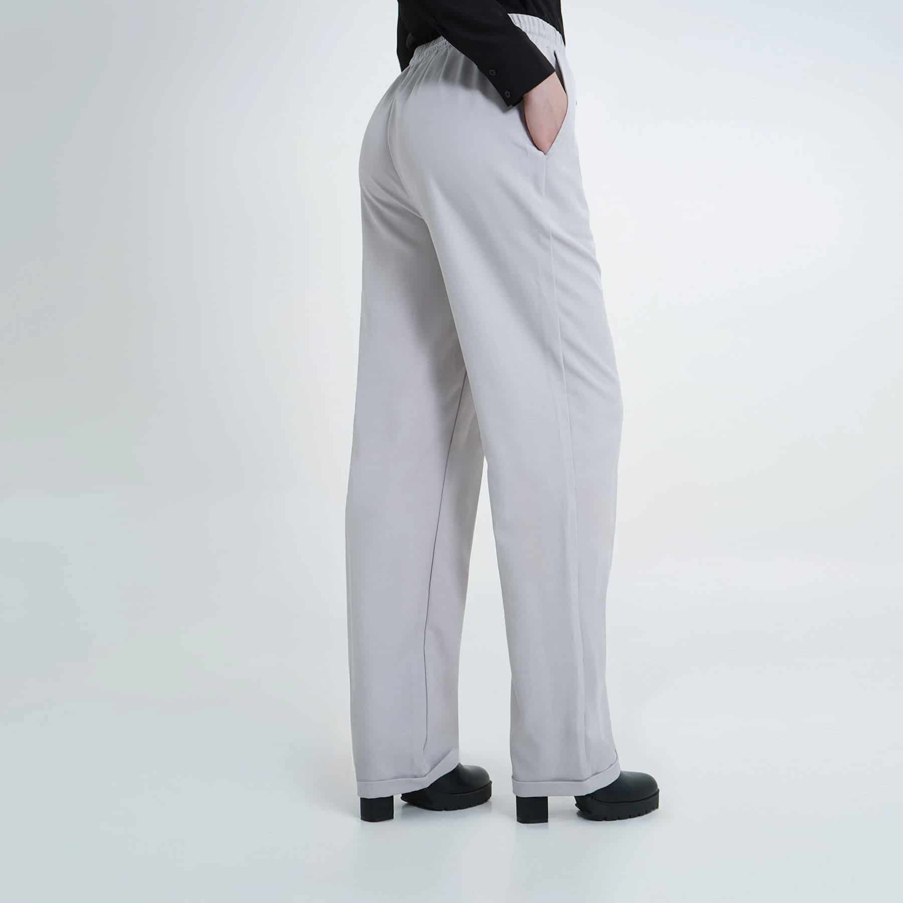Pantalón recto con elastico y cintura - miniatura 4