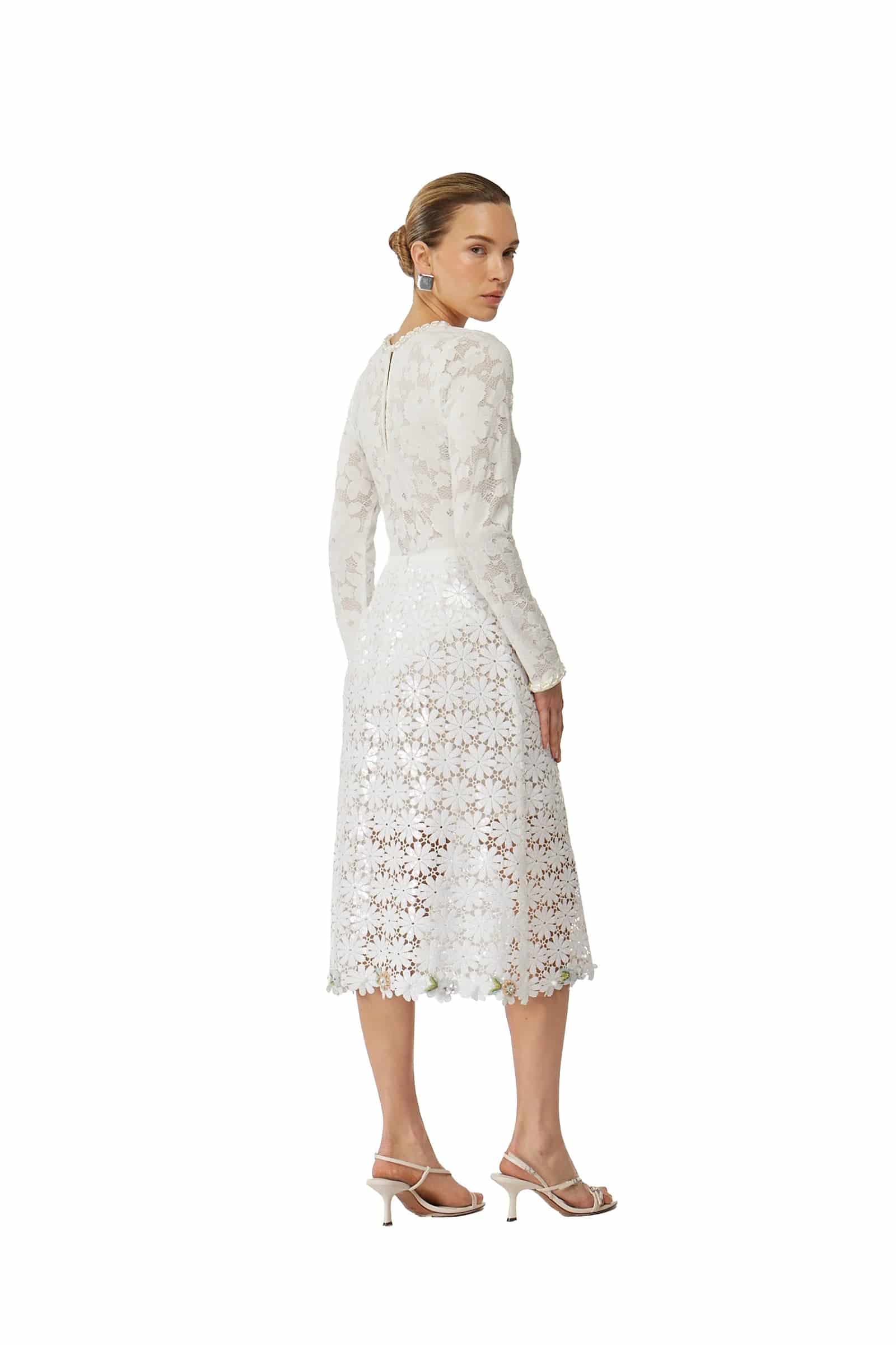 DESIRE MAXI SKIRT WHITE - miniatura 2