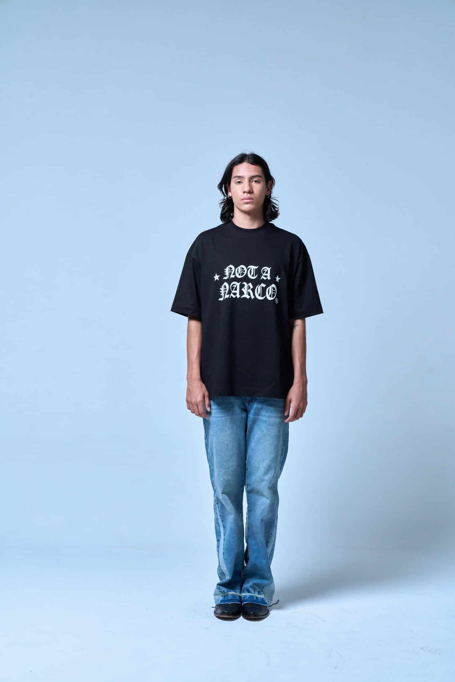 NOT A NARCO STAR BLACK T-SHIRT - miniatura 2