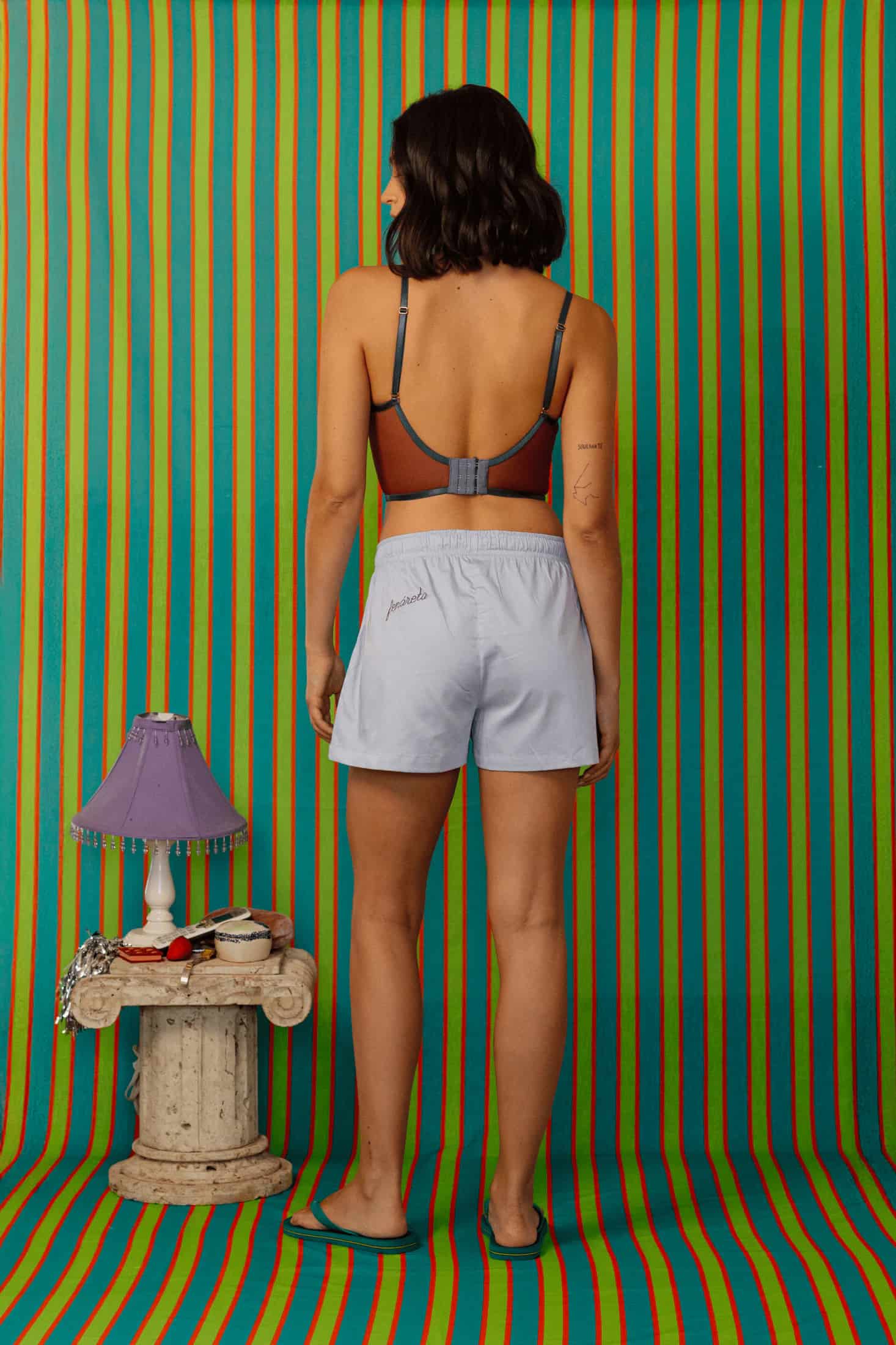 Boxy Shorts In Blue - miniatura 2