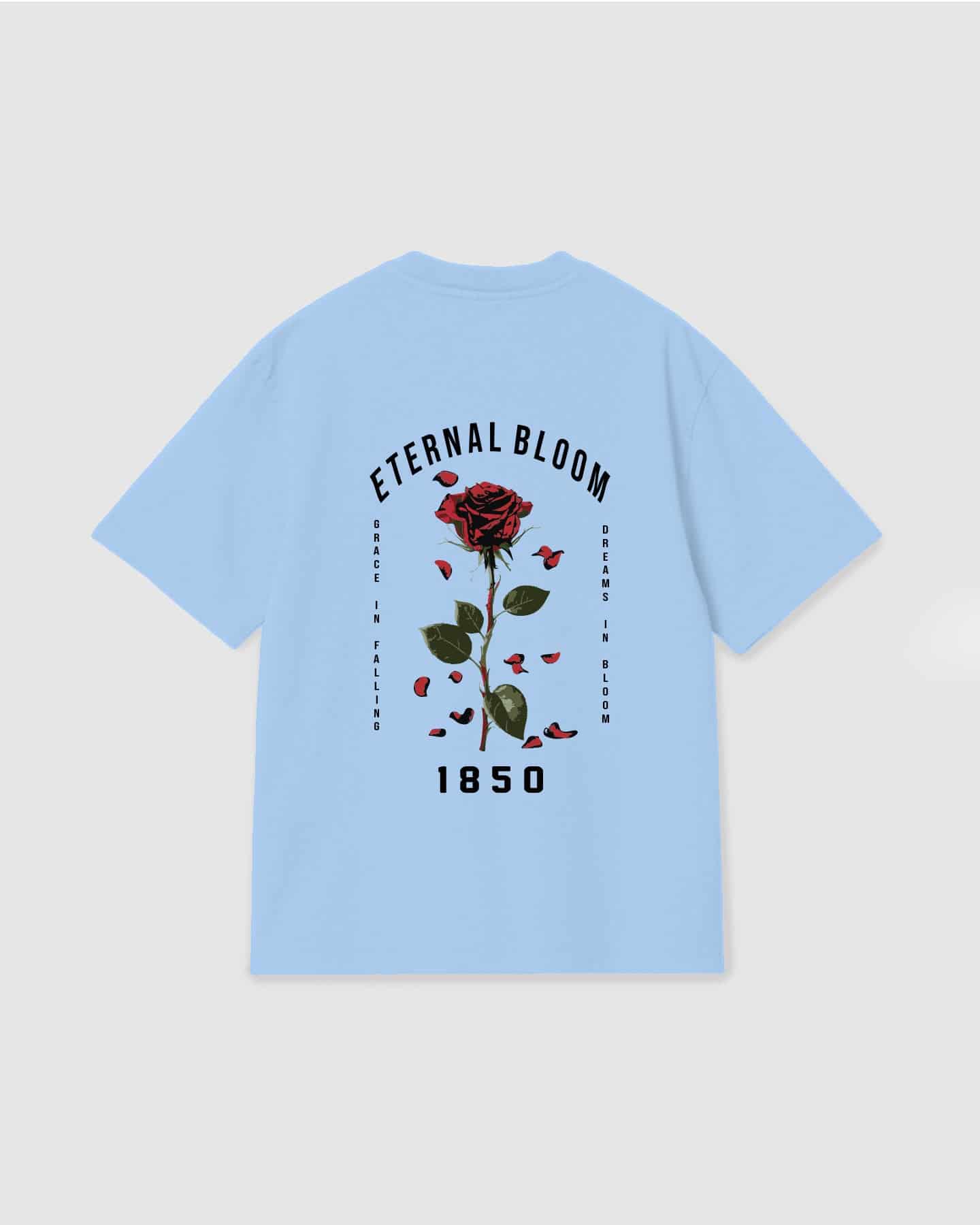 Oversized T Shirt Eternal Bloom Sky Blue - miniatura 1