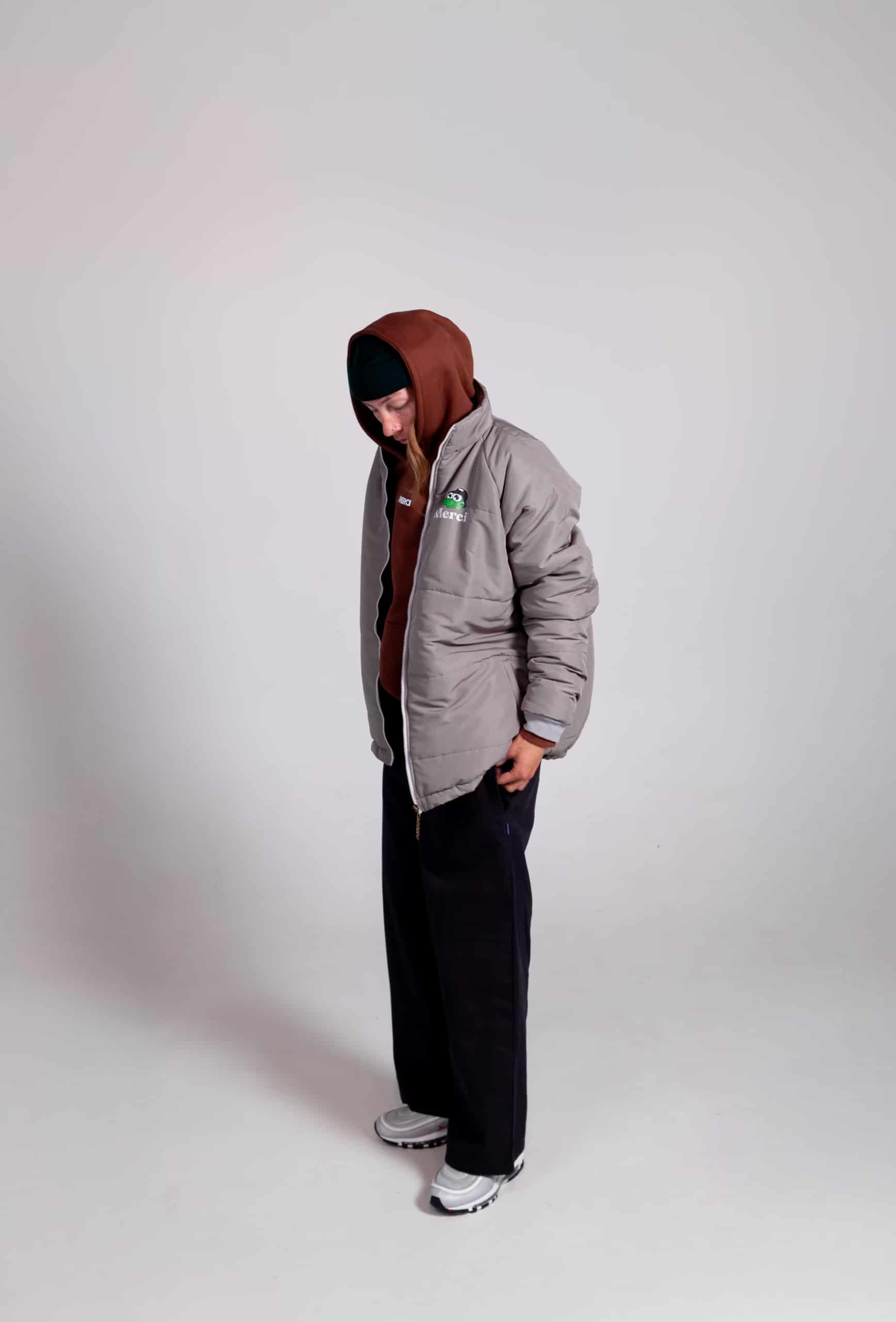 Chaqueta Gris Puffer - miniatura 4