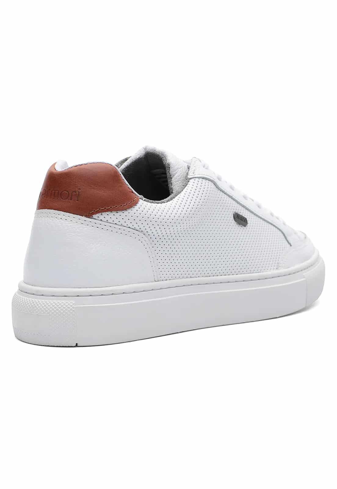 Tenis de cuero para hombre color blanco| Armori x Los Caballeros - miniatura 8