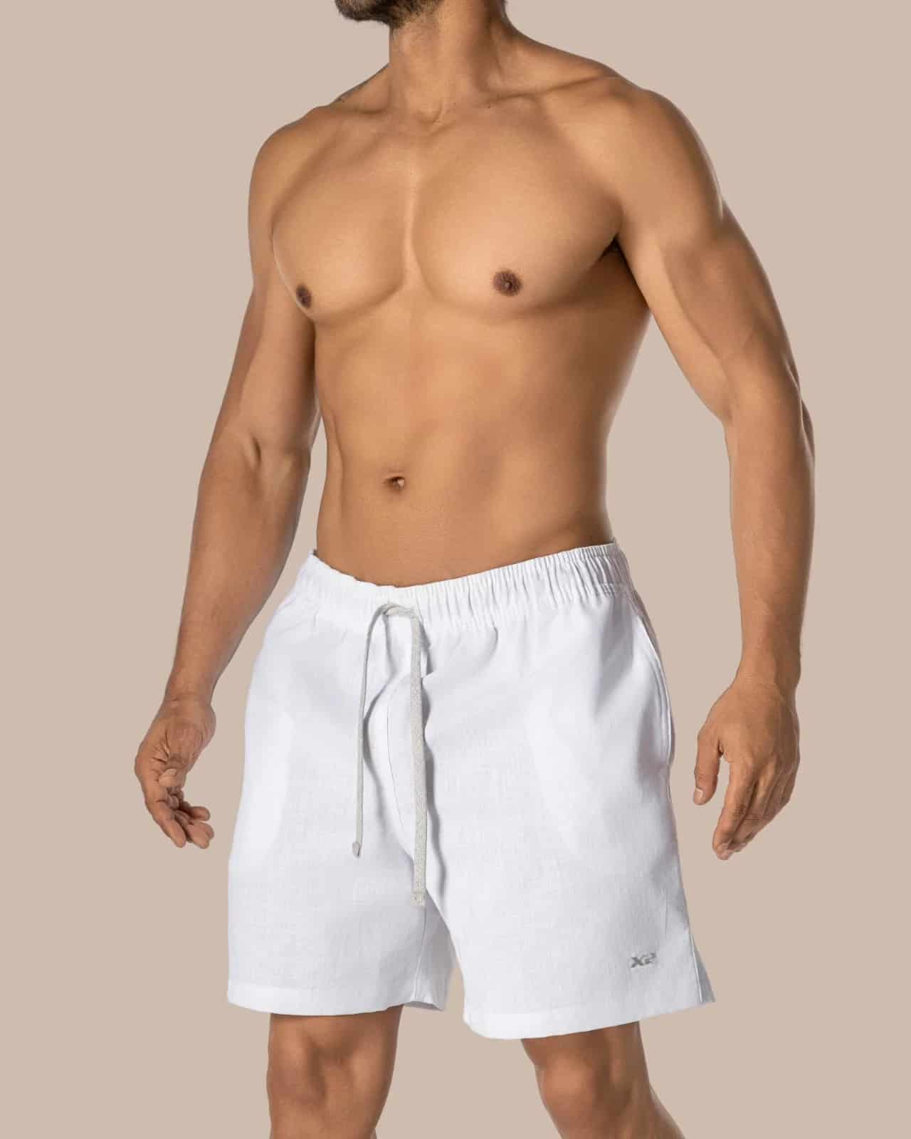 Bermuda Casual Algodón Blanco X2 - miniatura 2