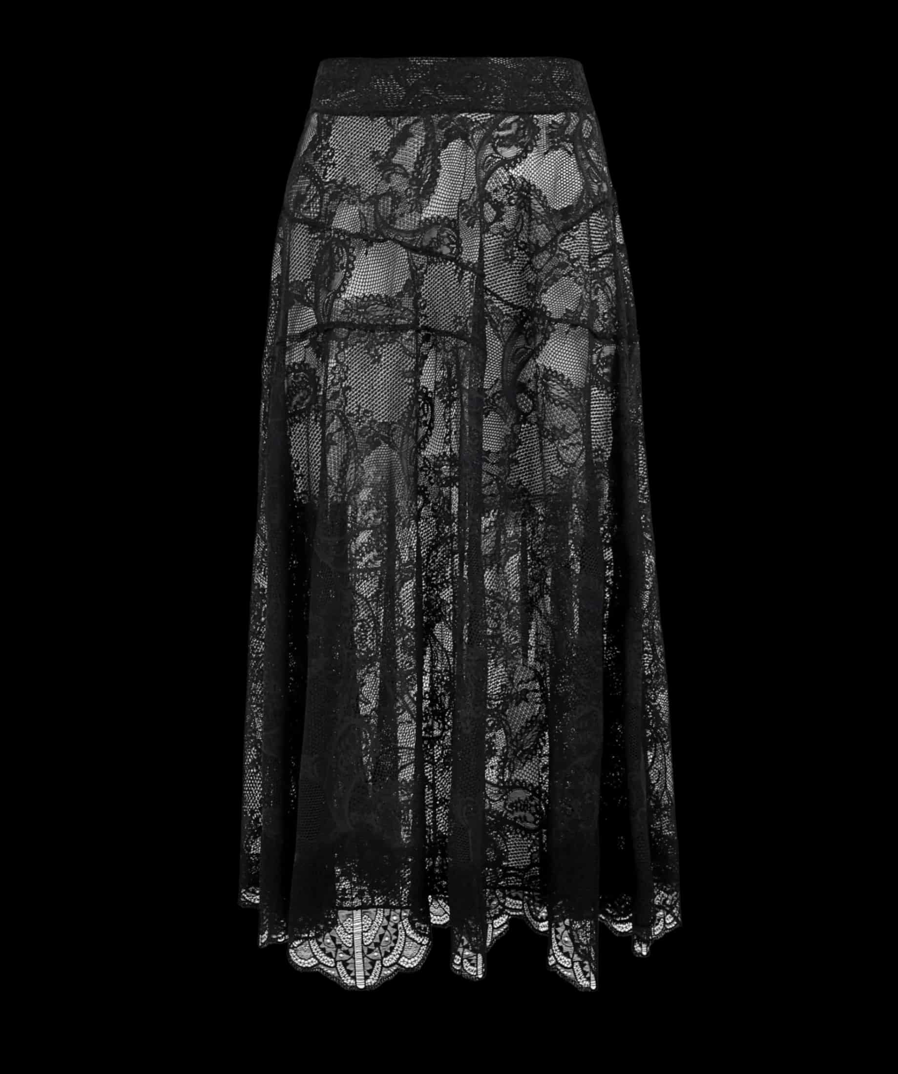 LONG BLACK SKIRT - miniatura 1