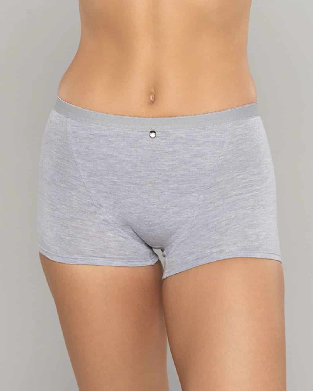 Boxer Femenino Tiro Alto Control Suave en Algodón con Efecto Levanta Cola Ref. 8058 - miniatura 5
