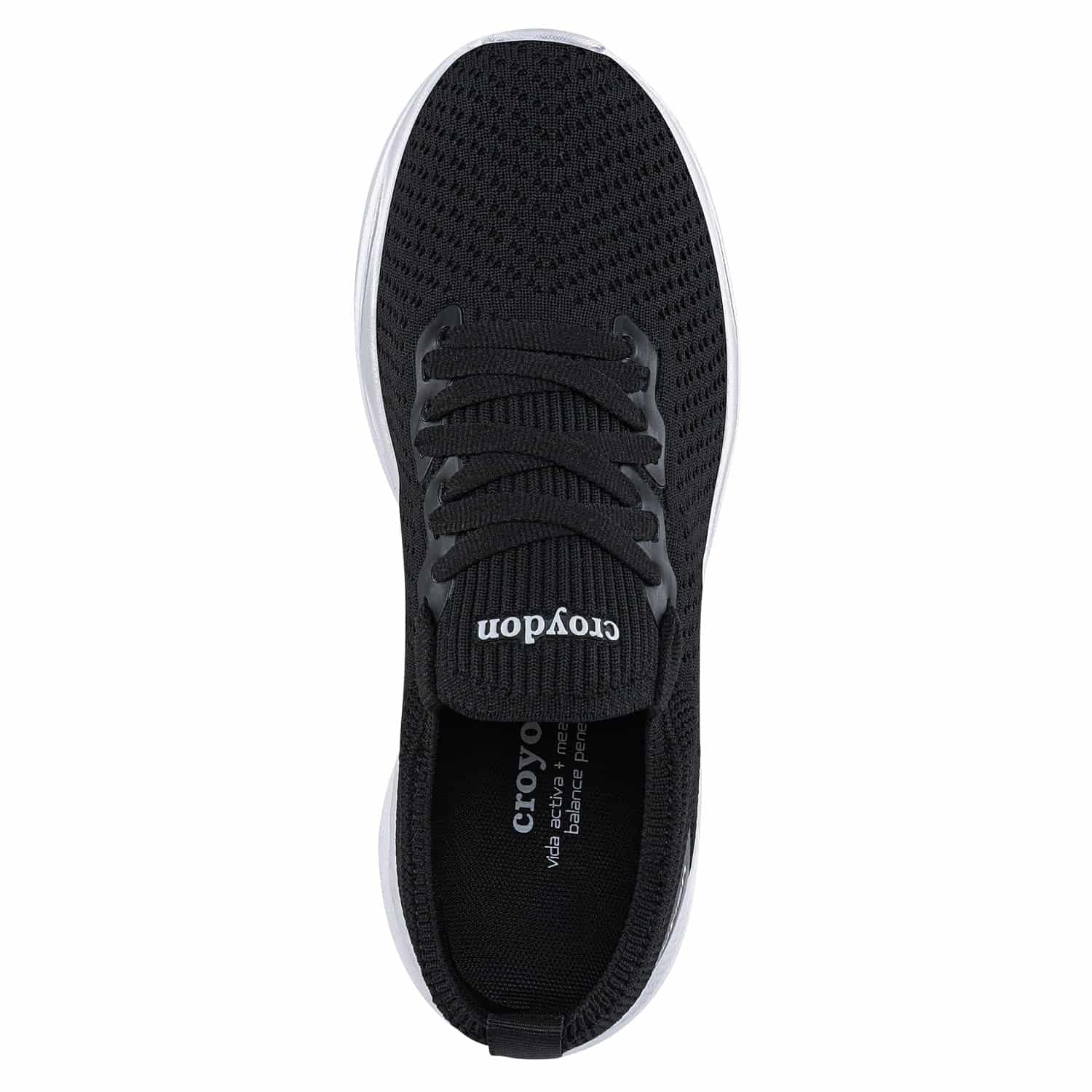 Tenis Para Caminar Solen Negro-Blanco Croydon Para Mujer - miniatura 6