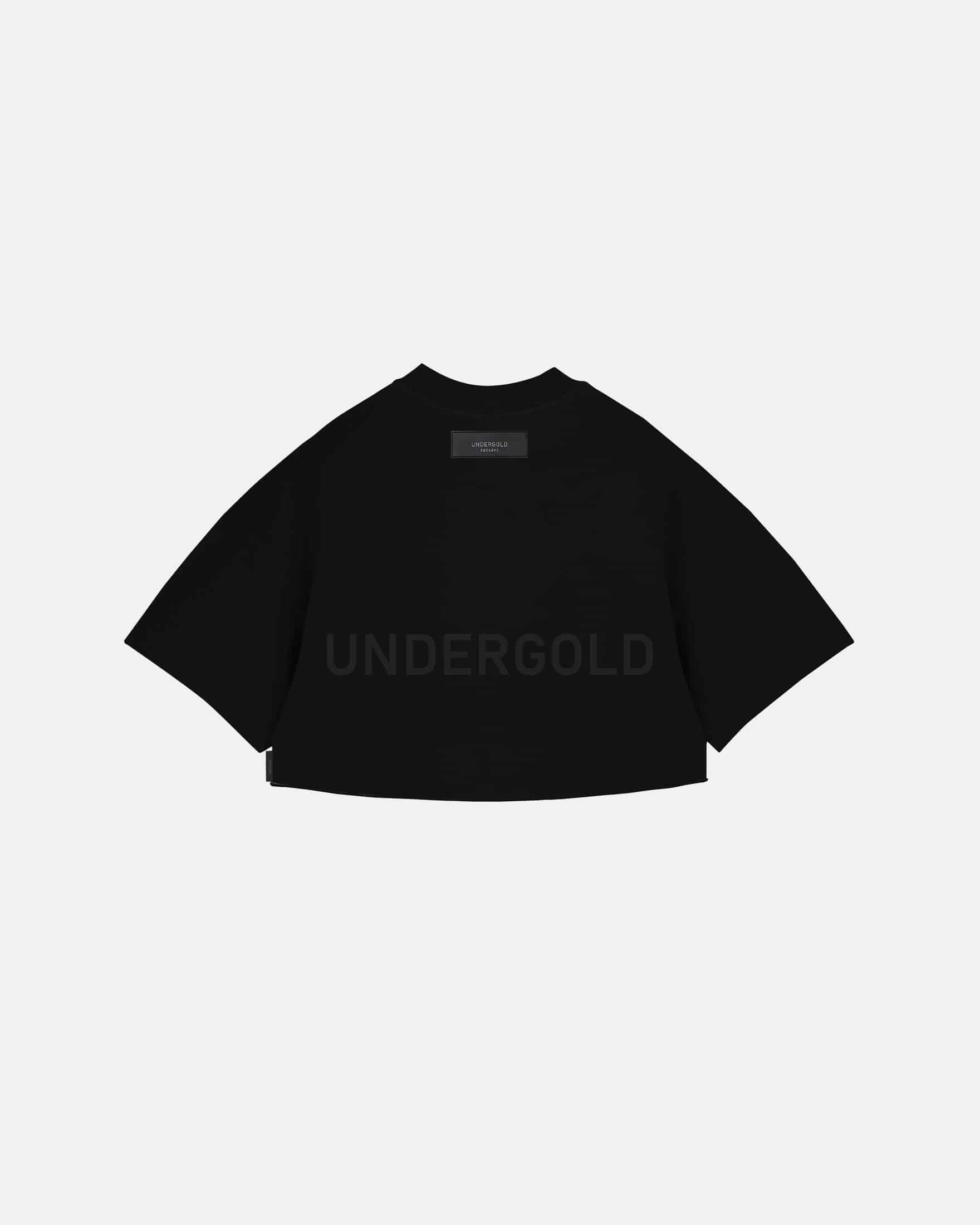Line Logo Crop Top Black - miniatura 1