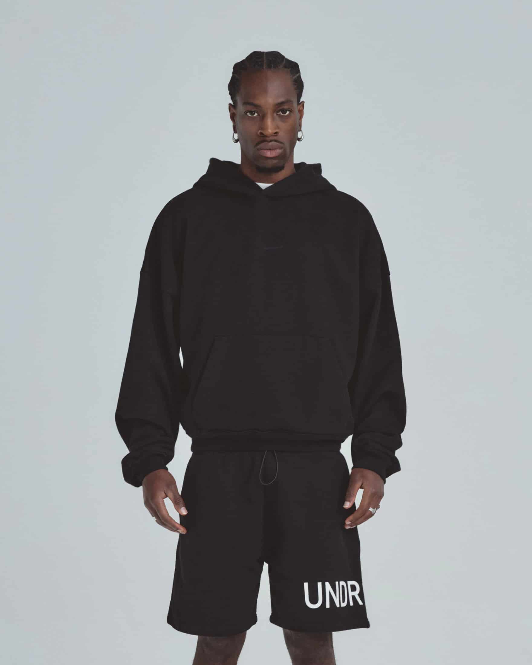 Line Basic Boxy Fit Hoodie Black - miniatura 2