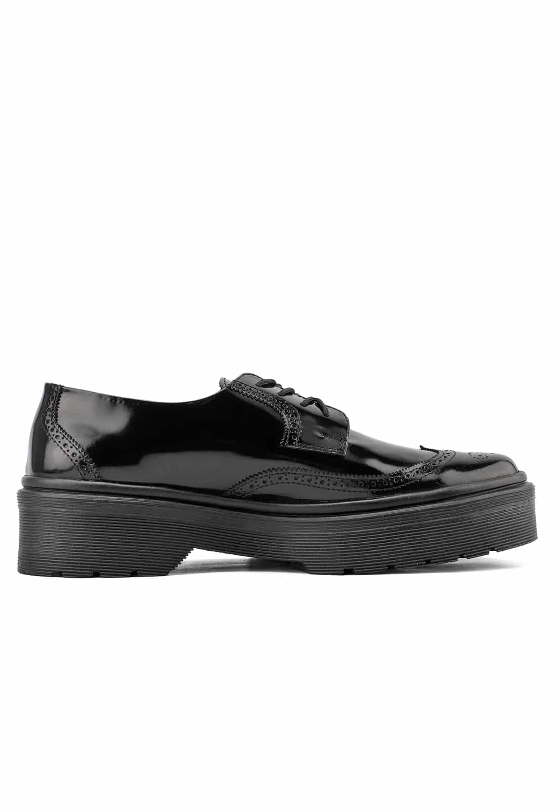Zapatos oxford negros suela chunky - miniatura 3