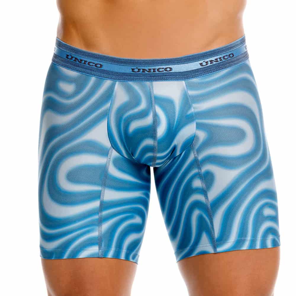 BOXER MEDIO FAUVE AZUL - miniatura 8