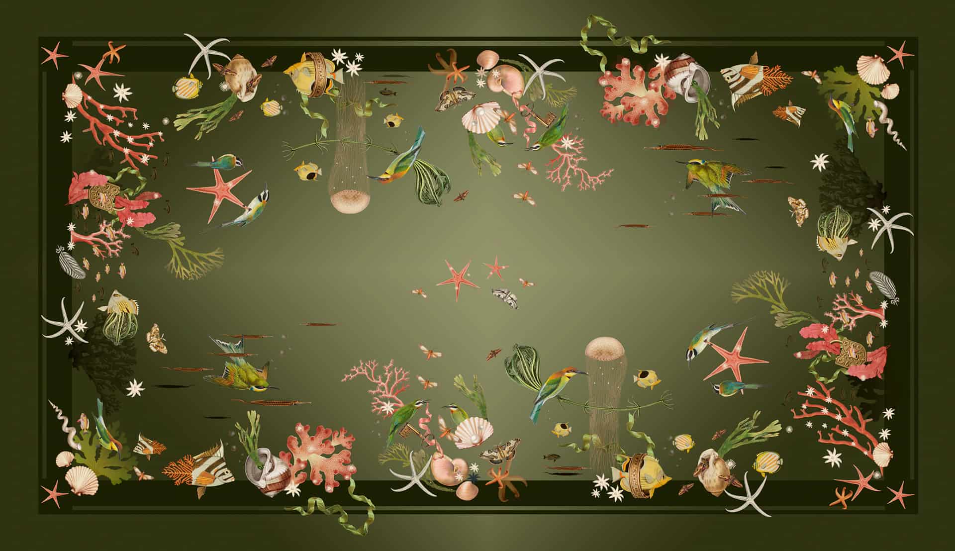 Mantel -  Coralina Blue - miniatura 4
