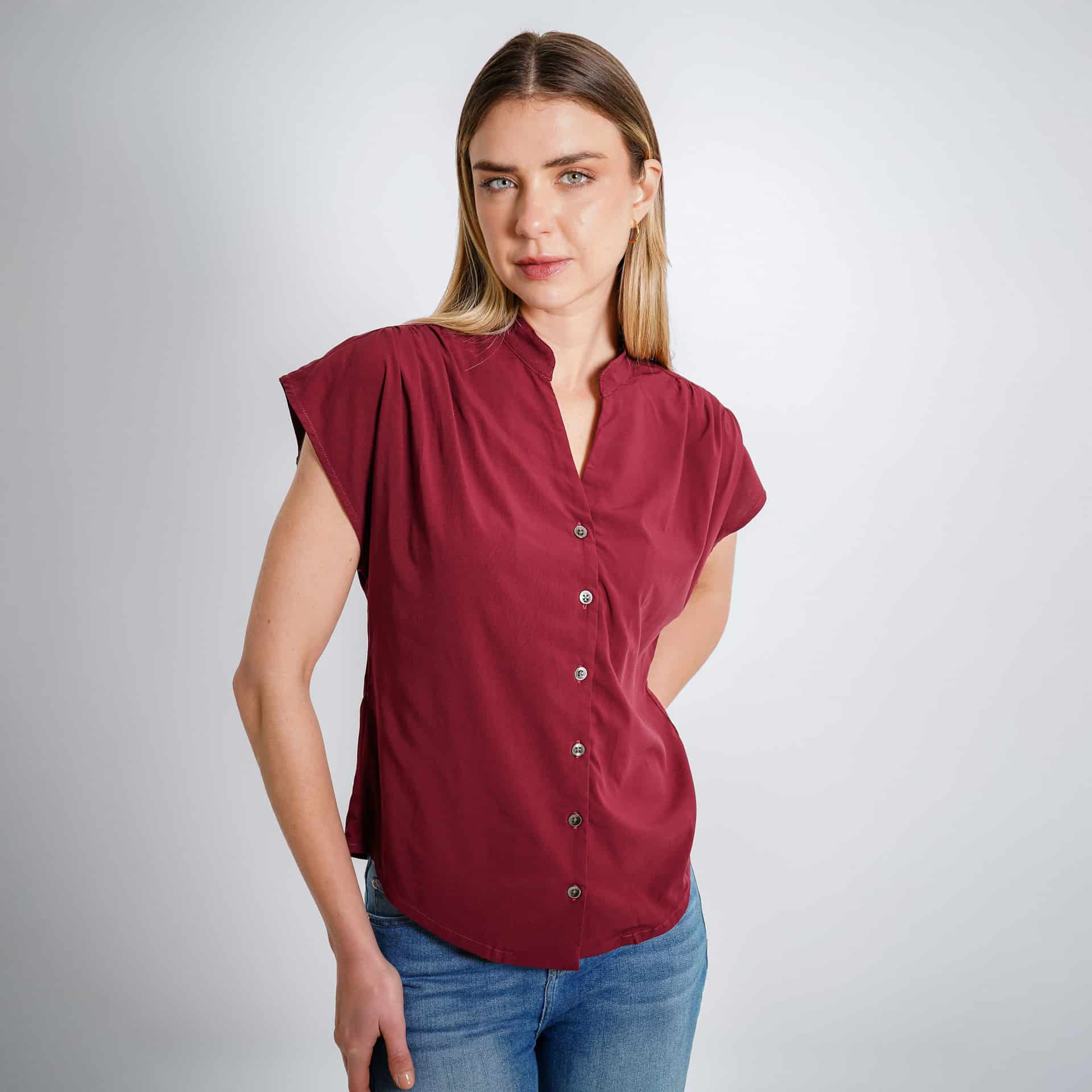 Blusa Cuello Neru Manga Sisa - miniatura 1