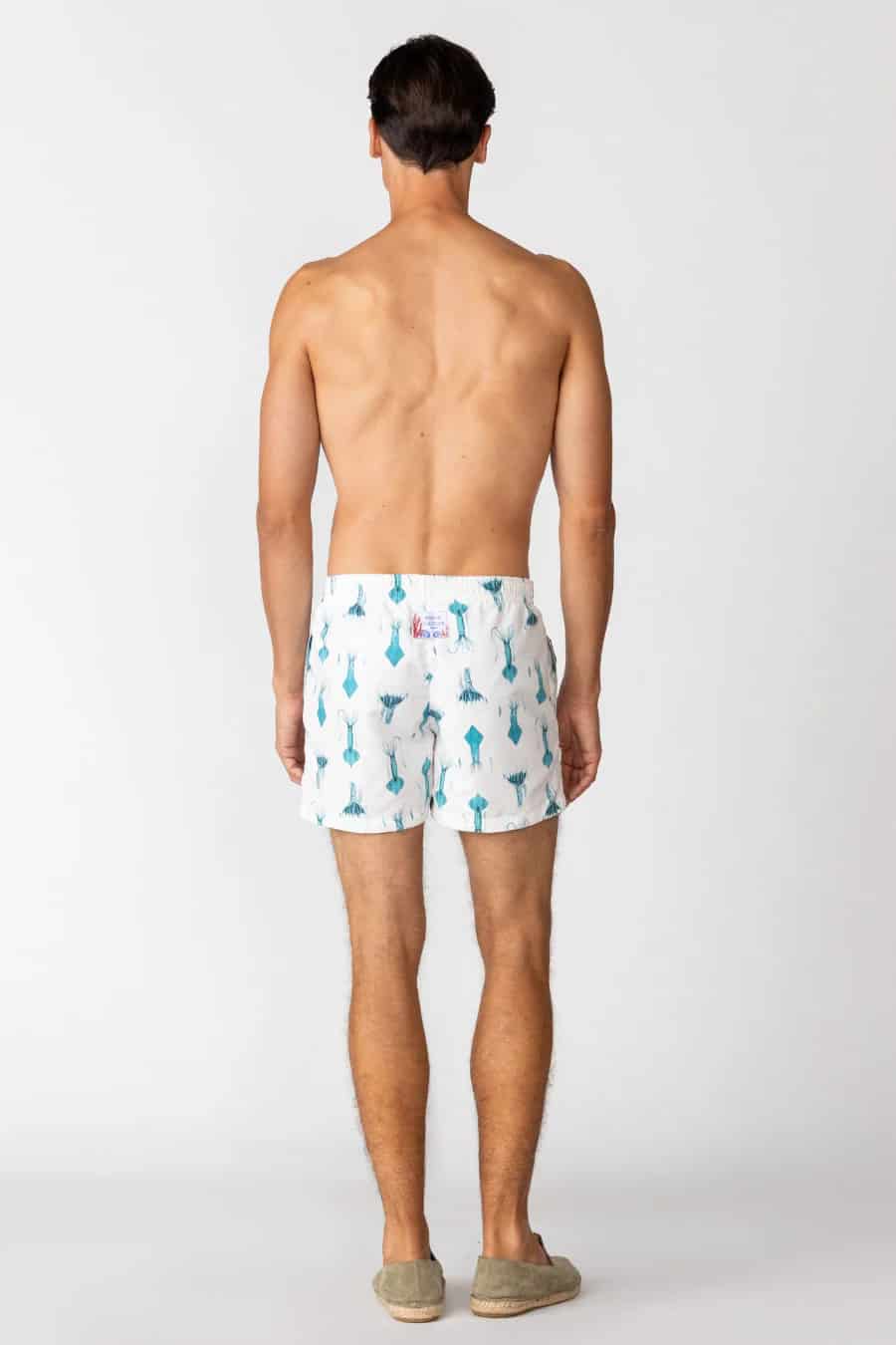 Men's swim trunk white egret - miniatura 11