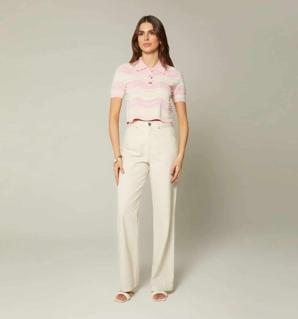 Blusa boxi tipo polo - miniatura 5